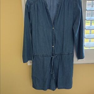 J. Crew Denim Blue Jumpsuit Romper